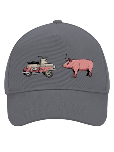 Prasata šiltovka baseballka Graphite grey