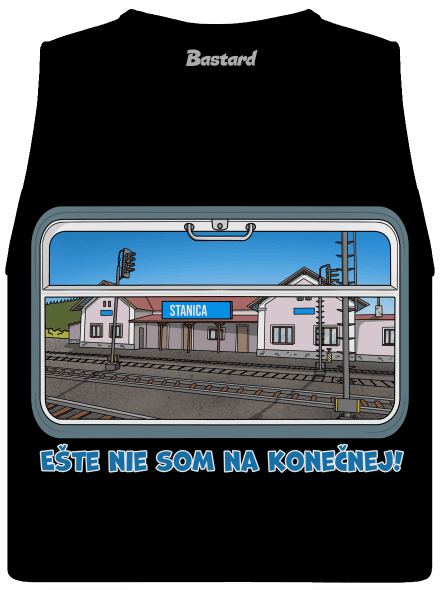 Nie som na konečnej dámske tielko voľné Black