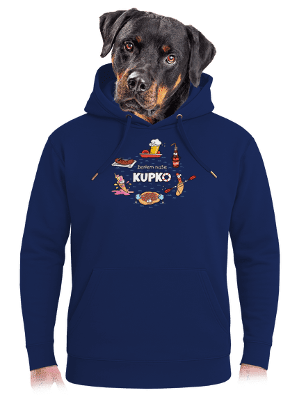 Slovenské kupko unisex mikina premium Navy