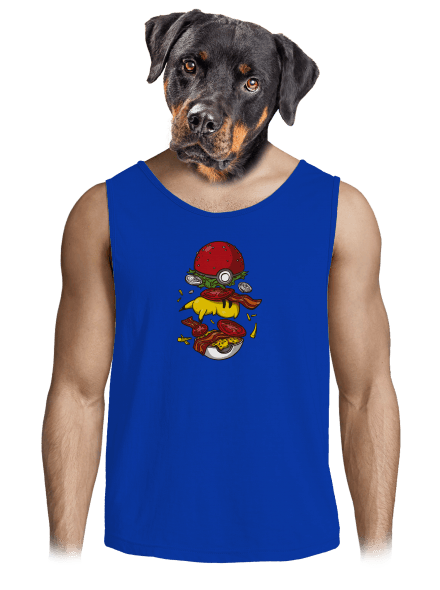 Pokémon burger pánske tielko Royal Blue