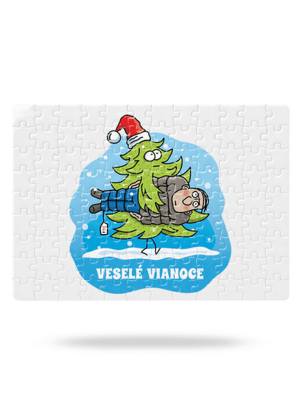 Veselé Vianoce puzzle White