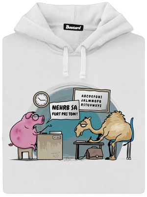 Nehrb sa dámska mikina klokanka White