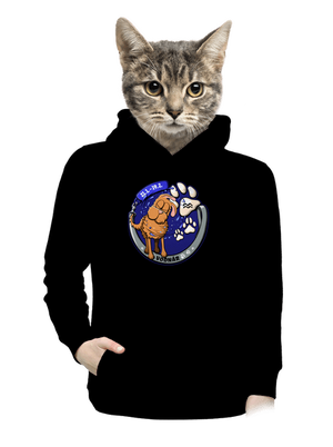 Psí horoskop: Vodnár dámska mikina klokanka Black