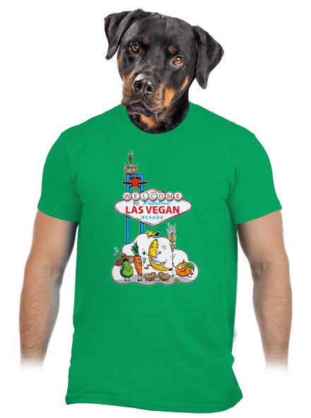 Las Vegan pánske tričko Kelly Green