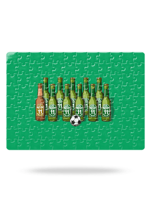 Futbalová jedenástka puzzle White