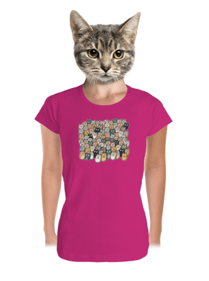 Nájdi čerta dámske tričko prémium Magenta