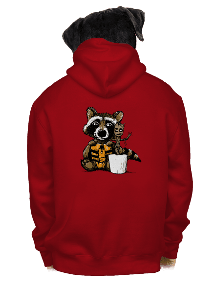 Strážcovia galaxie pánska mikina na zips Red