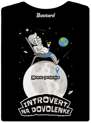Introvert na dovolenke dámske tričko prémium Black