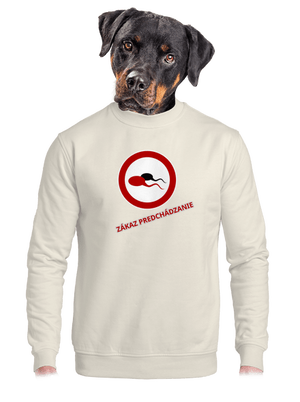 unisex mikina bez kapucne