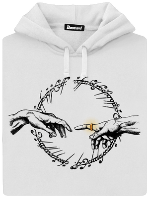 God of ring dámska mikina klokanka White