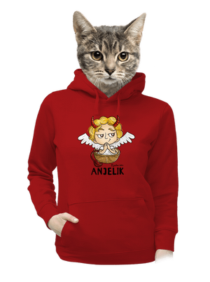 Anjelik dámska mikina klokanka Red Mal