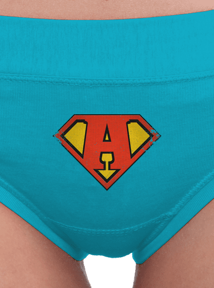 Som superhrdina dámske nohavičky Turquoise