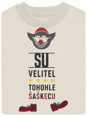 Velitel šaškecu unisex mikina bez kapucne Off White