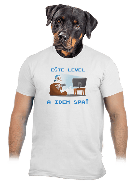 Ešte level pánske tričko White