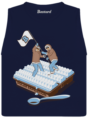 Polárna expedícia dámske tielko voľné Navy