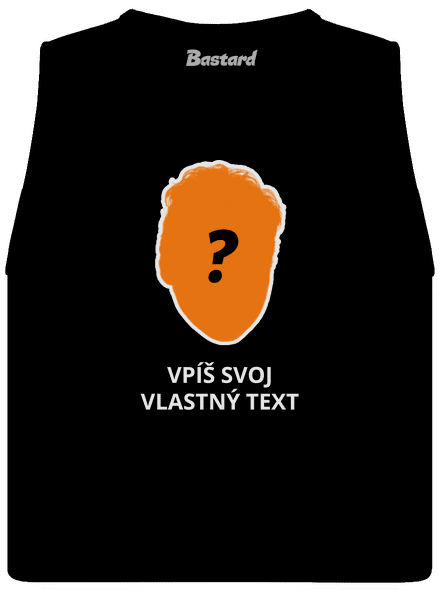 Tvoja hlava dámske tielko voľné Black