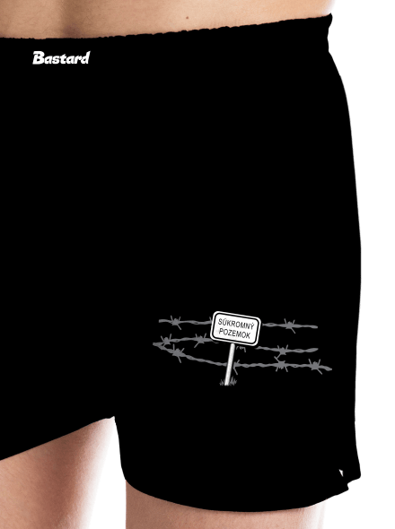 Súkromný pozemok pánske trenky Black