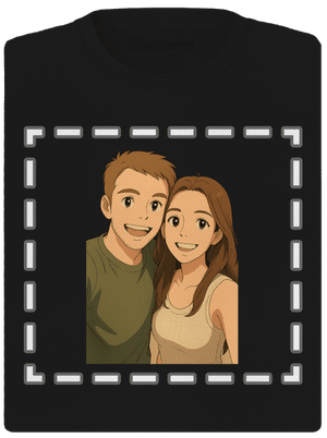 Ghibli efekt z vlastnej fotky dámske športové tričko Black