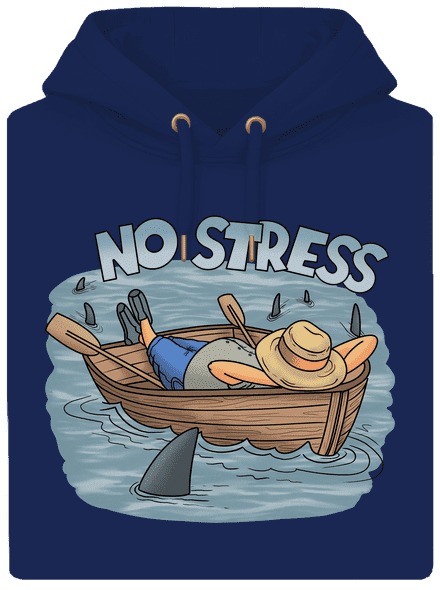 No stress unisex mikina premium Navy