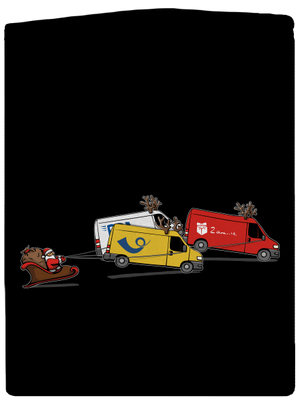 Santa se soby dámska mikina na zips Black