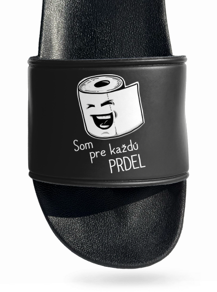 Prdel šľapky Black