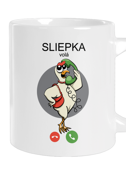 Sliepka volá veľký hrnček White