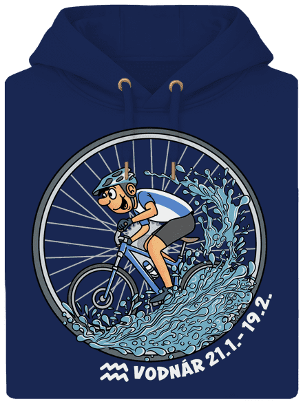 Cyklistický horoskop: Vodnár unisex mikina premium Navy