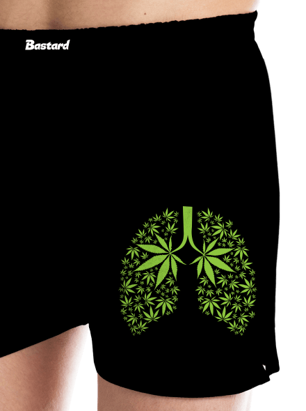 Ganja pľúca pánske trenky Black