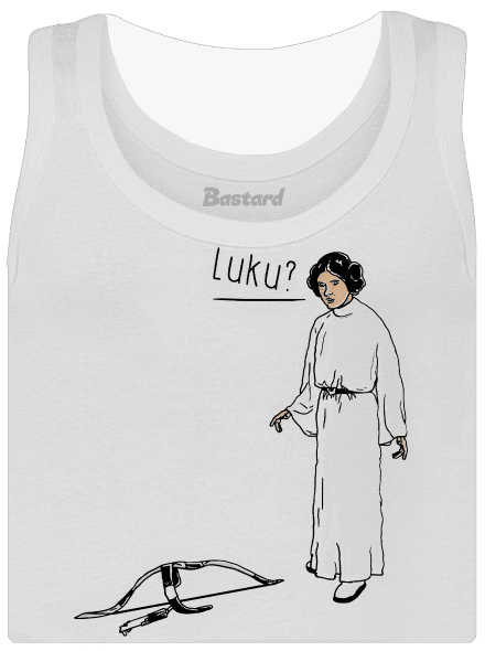 Luke a Leia dámske tielko klasické White