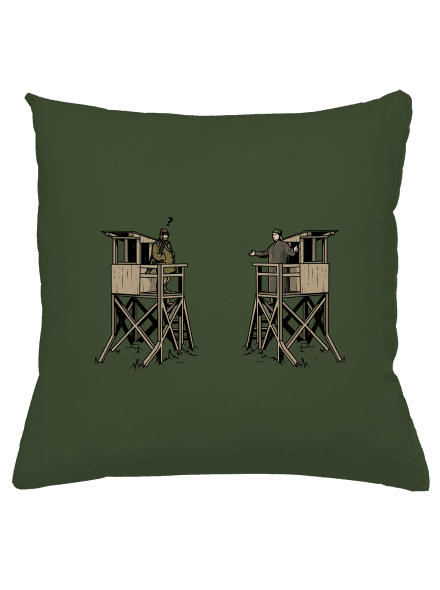 Poľovník a kazateľnica vankúš Olive Green