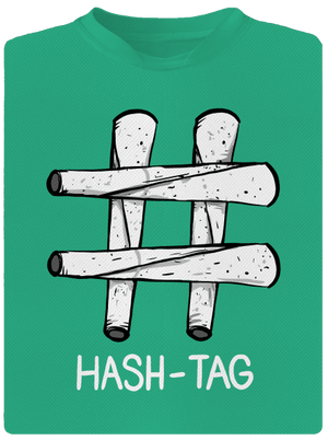 Hash tag pánske športové tričko Mint Mal