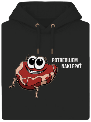 Chceš naklepať? unisex mikina premium Dark Black