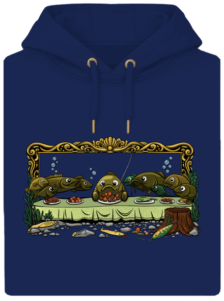 Posledná večera unisex mikina premium Navy