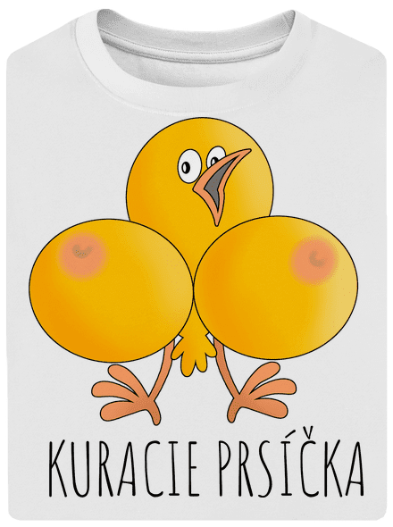 Kuracie prsíčka unisex tričko oversized White
