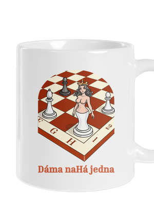 Dáma nahá jedna klasický hrnček White