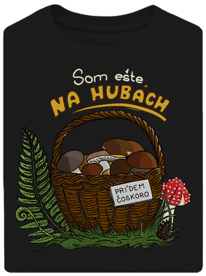 Na hubách unisex tričko oversized Black