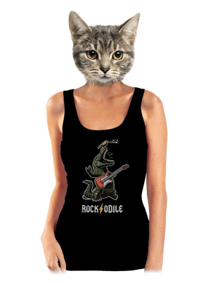 Rockodile dámske tielko klasické Black