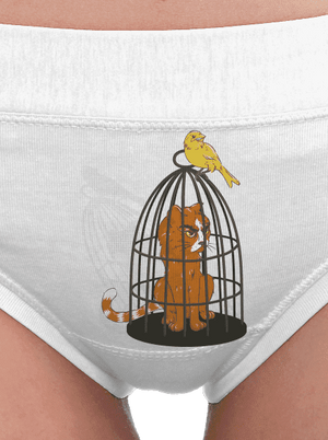 Vtáčia odplata dámske nohavičky White