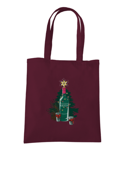 Vianočná borovička taška Burgundy