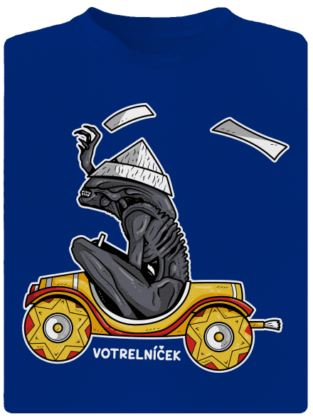 Votrelníček pánske športové tričko Royal Blue Mal