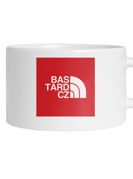 Bastard v outdoore hrnček makronka White