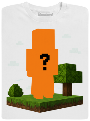 Minecraft z vlastnej fotky detské tričko White