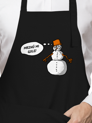 Mrznú mi gule zástera Black