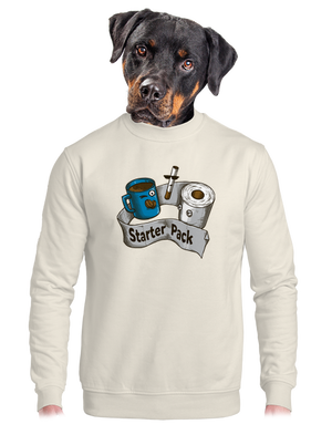 unisex mikina bez kapucne