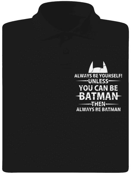 Batman pánska polokošeľa Black