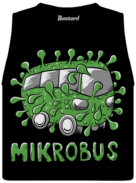 Mikrobus dámske tielko voľné Black