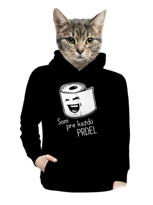 Prdel dámska mikina klokanka Black