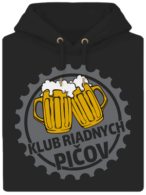 Klub riadnych pičov unisex mikina premium Dark Black