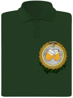 Pivný horoskop: Baran pánska polokošeľa Bottle Green Mal