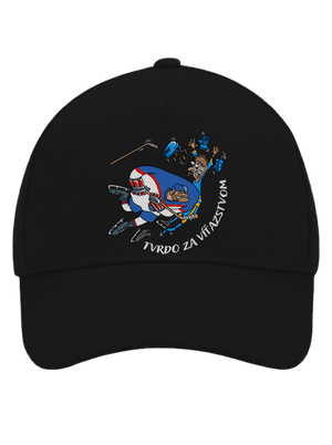 Tvrdo za víťazstvom šiltovka baseballka Black